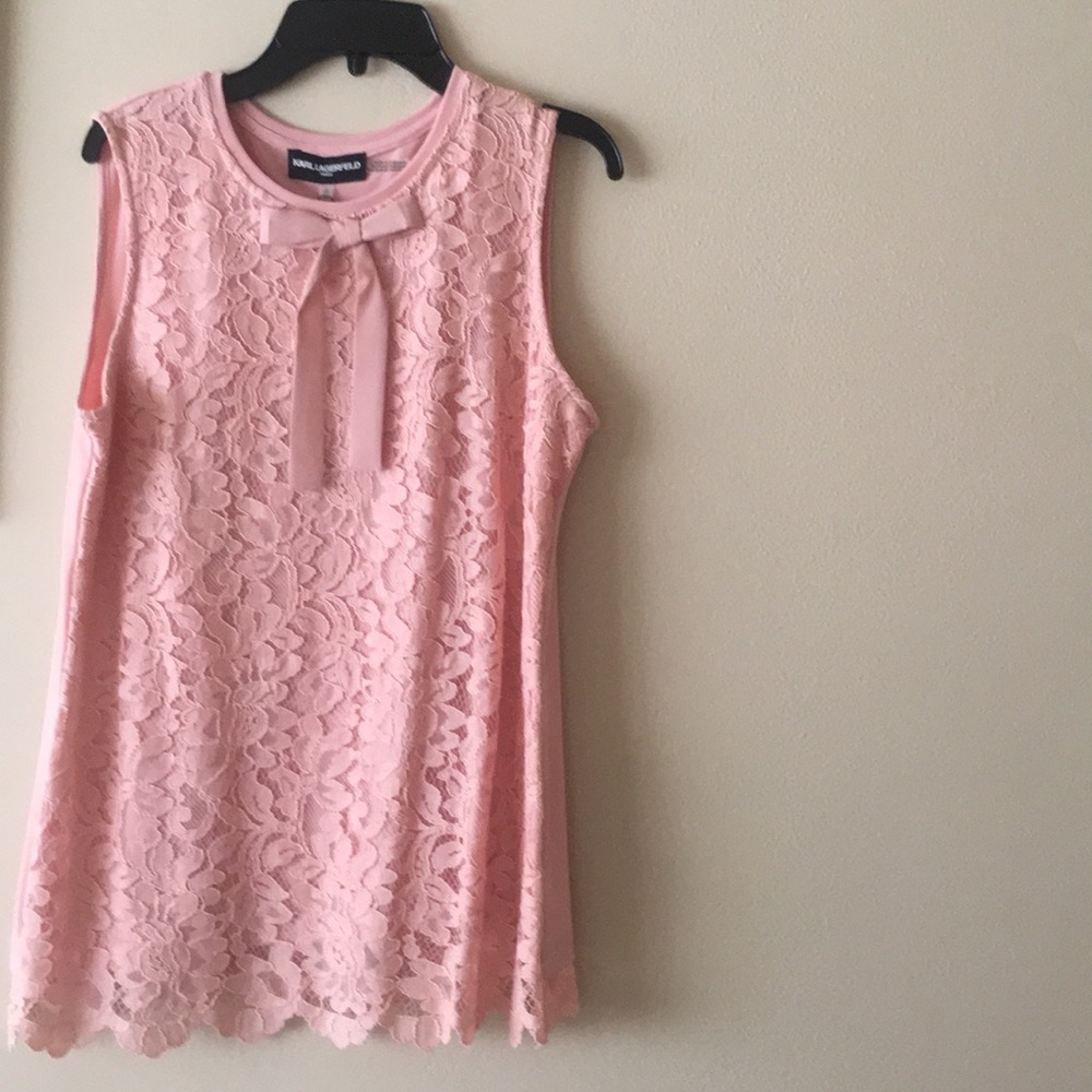 Karl Lagerfeld lace tank. Never worn !